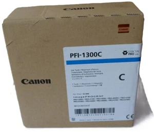 1x Original Canon PFI-1300 C 330 ml Tintenpatronen (OVP A) MHD 12.2025 - Afbeelding 1 van 3