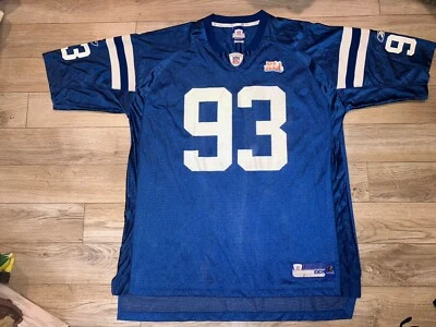 Camiseta deportiva Dwight Freeney #93 Indianapolis Colts NFL Super Bowl Reebok 2XL 2X  Foto 1 de 4