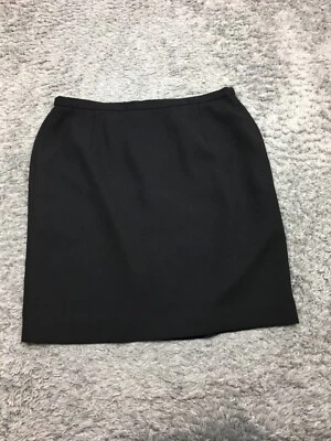 Falda corta Karen Scott para mujer talla 12P Petite negra 100 % poliéster Foto 1 de 4