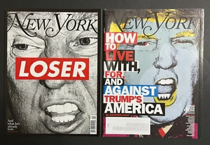 New York Mag Bias 2016 Election Call POTUS Trump LOSER Hitler Cringe Kruger Art - Picture 1 of 16