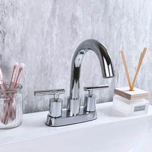 RELIAFLO Set centrale rubinetto lavabo 4" in cromo lucido - L23844-01 - Foto 1 di 7