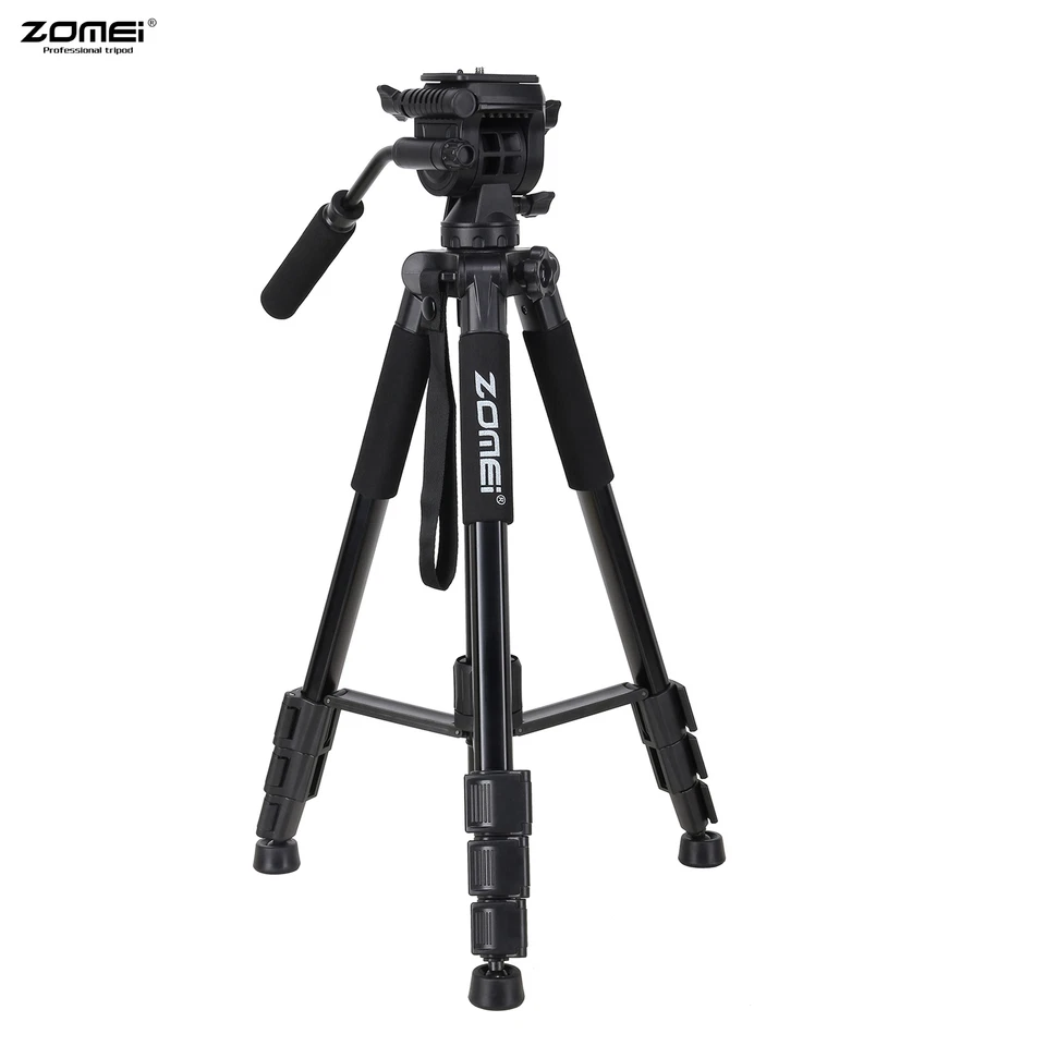 ZOMEI Q310 Professional Aluminum Alloy Camera Video Tripod 4-Section Extendable - Image 1 of 4