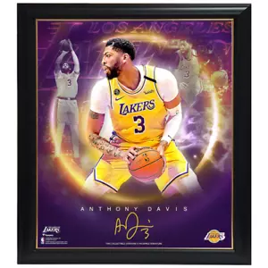 Anthony Davis Los Angeles Lakers Facsimile Signed Official Nba Print Framed - Foto 1 di 1