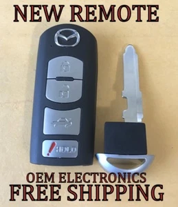 NEW 2009 2010 2011 2012 2013 MAZDA 6 KEYLESS ENTRY REMOTE SMART FOB KR55WK49383 - Picture 1 of 3