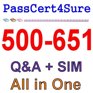 Cisco Security Architecture for Systems Engineer (SASE) 500-651 Exam Q&A+SIM - Picture 1 of 1