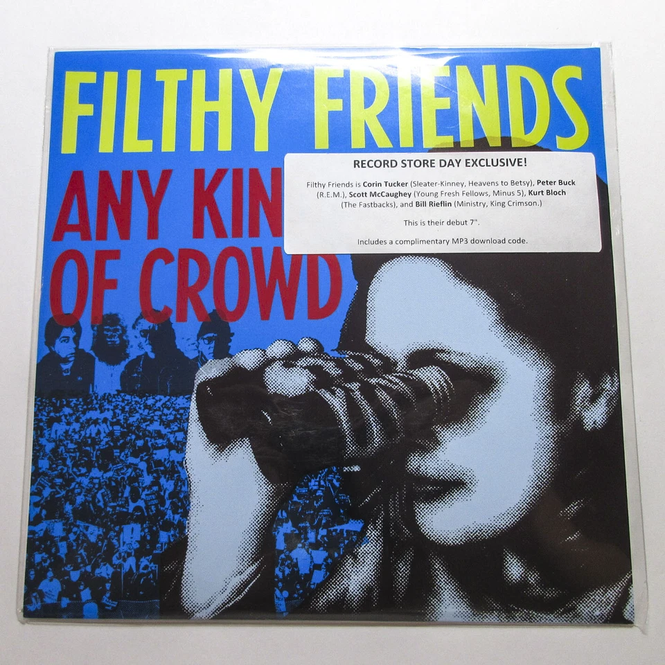 *2017 RSD* Peter Buck Filthy Friends Any Kind Of Crowd 7" Vinyl Single R.E.M. - Image 1 of 4