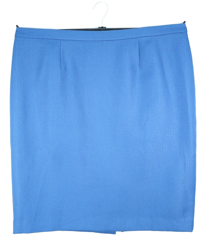 LE SUIT Mujer Poliéster Carrera Falda Lápiz Cintura Elástica Azul Sólido Talla 20W Foto 1 de 4