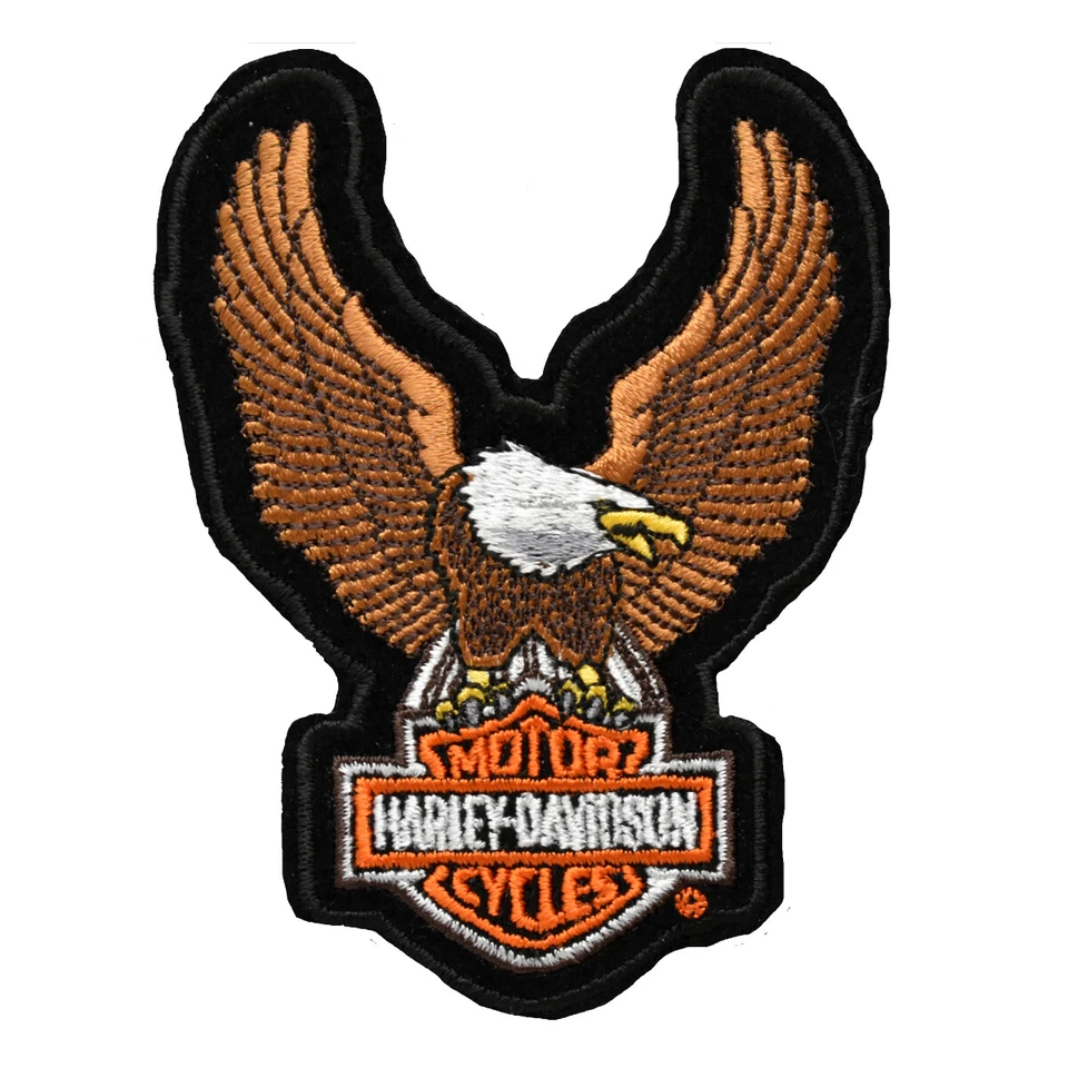 HARLEY-DAVIDSON Harley Davidson Aufnäher Badge Kutte Emblem Patch Upwing Eagle LG