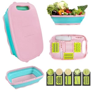 Collapsible Cutting Board 9-In-1 Multi Chopping Board Foldable Chopping Board... - Picture 1 of 6