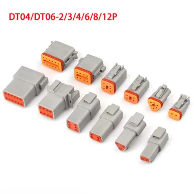 Deutsch DT04 DT06-2 3 4 6 8 12 Pin Male Female Car Connector Kit Waterproof Plug
