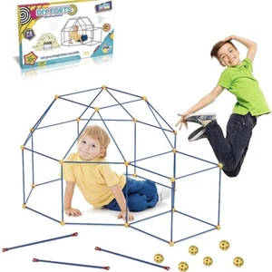 Limei International Kids STEM Fort Building Construction Kit 75 Pcs DIY - Picture 1 of 8