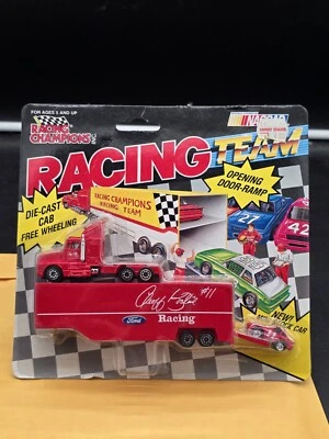 Remolque diecast Ford Racing Champions NASCAR Geoff Bodine #11 mini coche de stock Foto 1 de 2