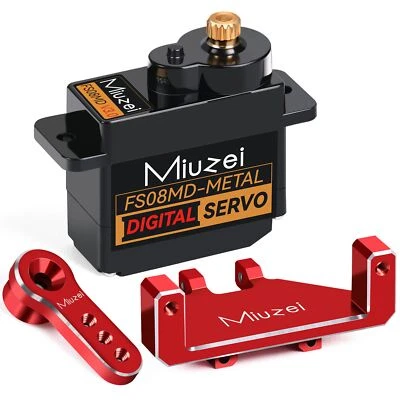 Mini Servo RC Digital Servomotor Metallgetriebe für 1/18 116 Auto SCX24 AX24 ... - Bild 1 von 4