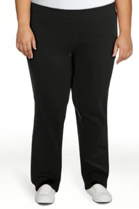 Athletic Works Women Black Dri More Core Athleisure Bootcut Yoga Pants XL Petite - Picture 1 of 5