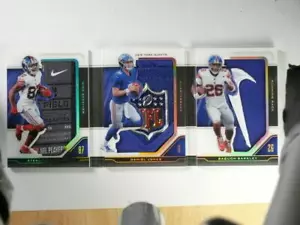 2019 Playbook Nexus Daniel Jones Saquon Barkley Shepard toppa logo NFL 1/1 - Foto 1 di 1