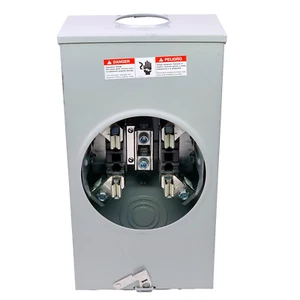 Siemens 4 Jaw Ringless Meter 200A Socket 600VAC 1PH 3W Nema Type 3R SUAT317-0GF - Picture 1 of 13