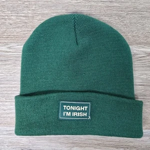 Jameson Whiskey Beanie Mütze Tonight I'm Irish Bündchen Strick grün offizielle Einheitsgröße - Bild 1 von 6