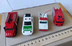 Set 4 Car Majorette Dodge Pickup Truck Porsche 928 Fire Truck ERF Fire Tender - Picture 1 of 16