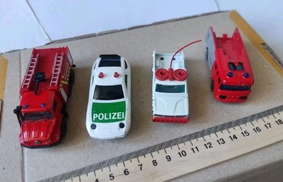 Juego de 4 coches Majorette Dodge camioneta Porsche 928 camión de bomberos ERF Fire Tender  Foto 1 de 4