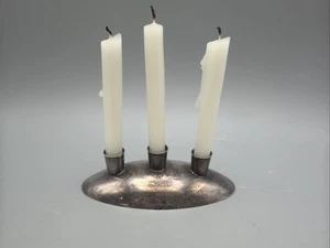 Vintage Gorham versilberter kleiner Kerzenhalter Mantel Tischleuchter Patina - Bild 1 von 5