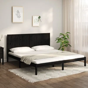 Estructura de Cama Somier Mueble de Dormitorio Madera Maciza de Pino vidaXL - Imagen 1 de 137