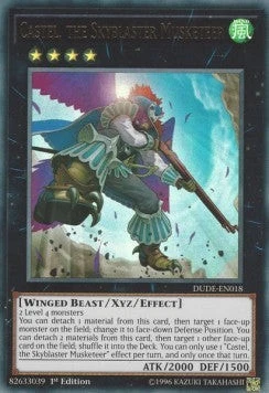YuGiOh Castel, the Skyblaster Musketeer DUDE-EN018 Ultra Rare Englisch Neu 1st - Bild 1 von 2