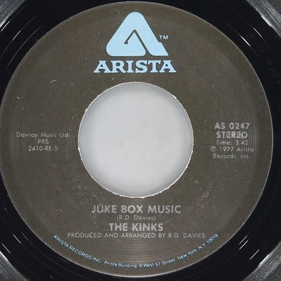 THE KINKS Juke Box Music ARISTA AS 0247 EX 45 RPM 1977 Classic Rock 7" Pop - Image 1 of 4