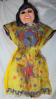 复古 1971 年 Marie Osmond 女孩 8-10 万圣节服装 带面具 Collegeville 服装 — 第 1/4 张图片