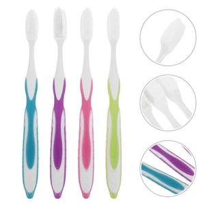  12 Stück Nano Soft Zahnbürste Tragbar Kit Haushalt Erwachsene Zahnbürsten - Bild 1 von 12