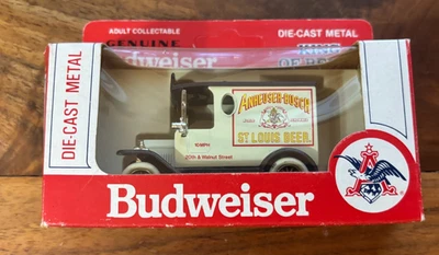 Budweiser Die Cast Metal St Louis Beer Delivery Truck Lledo In Box 3" - Image 1 of 4