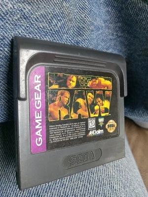WWF RAW -Cartridge  (Sega Game Gear, 1994) WWE World Wrestling All The Stars. - Image 1 of 4