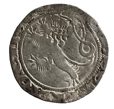 Bohemia, Juan de Bohemia (1310-1346), Praga groschen RR! Foto 1 de 2