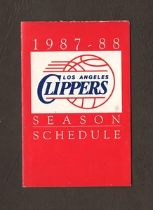 1987-88 Los Angeles Clippers Basketball Pocket Schedule #S142 - Picture 1 of 1