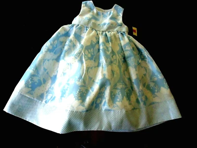 Nuevo Vestido Cherokee Niñas 100% Poliéster Azul Floral Talla 3T    Foto 1 de 4