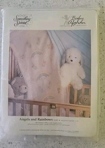 Baby Afghan Craft Kit-Angels And Rainbows-Counted Cross Stitch Candamar #50485 - Picture 1 of 3