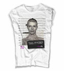 T-Shirt Femme Blanc Photo Signal Celebrities Rebel Mugshot Amazink