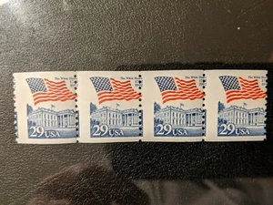 Scott 2609 1992 29c Flag and White House Misperf/Perforation Shift Error Mint - Picture 1 of 2