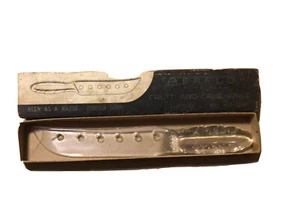 Vintage Aerflo Obst- und Kuchenmesser transparent mit Box - Bild 1 von 7
