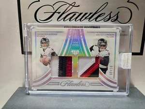2022 Panini Flawless Dual Diamond Memorabilia Ridder/London SP Silver #07/20 - Picture 1 of 2