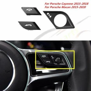 For Porsche Cayenne Macan Multi-function Steering Wheel Button Cover- 3Pcs - Picture 1 of 8