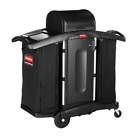 Rubbermaid Commercial Products Fg9t7800bla Housekeeping Cart,54 In H,68 Gal Cap.