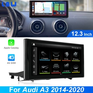 Car Stereo Radio 12.3" Android 12 GPS Touch Screen Player For Audi A3 2014-2020 - Picture 1 of 12