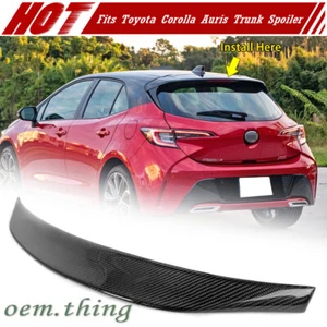 Carbon Fiber Fits TOYOTA Corolla Auris E210 Hatchback P Look Trunk Spoiler 19-25 - Picture 1 of 5