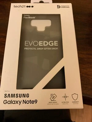 Capa Tech 21 EVO Edge para Samsung Galaxy Note 9-Smokey preta nova varejo - Imagem 1 de 4