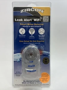 Zircon Leak Alert WiFi Smart Water Detector Audio & Visual Alerts - Battery Incl - Picture 1 of 6
