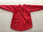Childs Art /Messy Play / Craft Overall Velcrolike fasterning Ikea Red Age 3 - 10