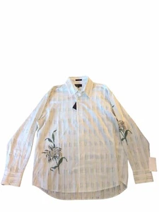 Mens Xl MARC EDWARDS BUTTON DOWN HAWAIIAN STYLE SHIRT Long Sleeve New - Picture 1 of 6