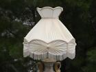 Pleated Lampshade by Diane Handmade Victorian Cream White 20" x 18"  EXC