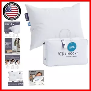 King Size Canadian Down Bed Pillow - 625 Fill Power for Luxurious Sleep - Picture 1 of 8