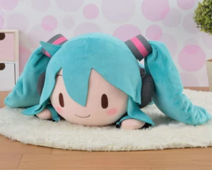Popular! SEGA Hatsune Miku Mega Jumbo Nesoberi Plush Stuffed toy Doll 40cm Prize - Picture 1 of 4